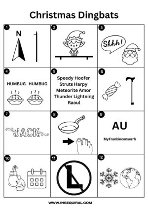 48 Free Christmas Dingbats Quiz With Answers - Insequiral